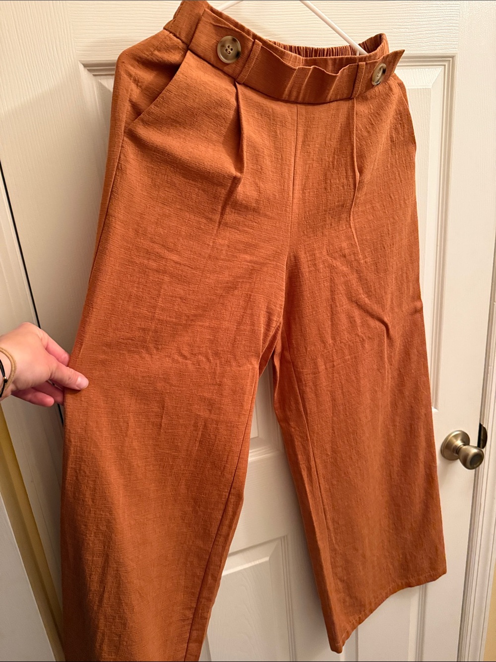 Lilyful Rust-Toned Elastic Waist Pull-On Pants - Picture 12 of 15